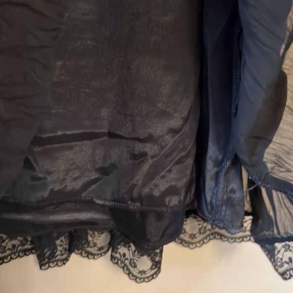 Lane Bryant Crepe and Lace Trimmed Tiered Dress - Size 18 - Picture 15 of 16